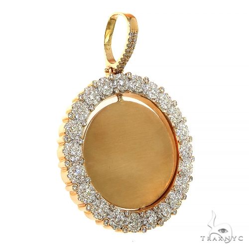 Rotating Flower Frame Diamond Photo Pendant 68546