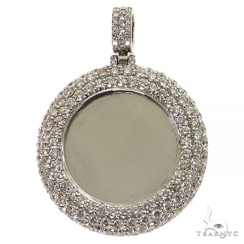Double Side Spinning Diamond Photo Pendant (Lab) 68527