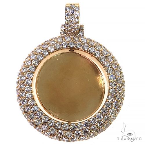 Double Side Spinning Diamond Photo Pendant 68476