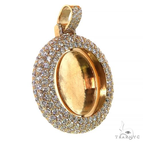 Double Side Spinning Diamond Photo Pendant 68476