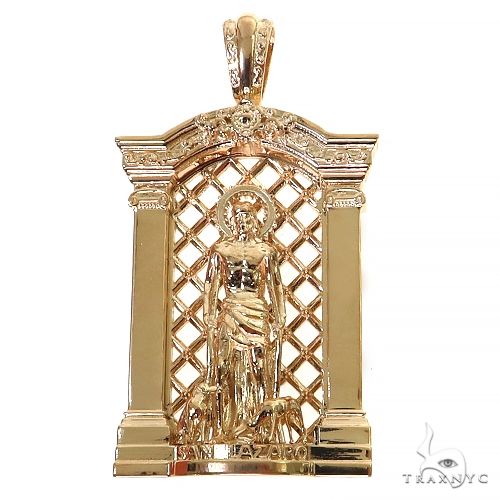 Medium Solid St. Lazarus Pendant 68456