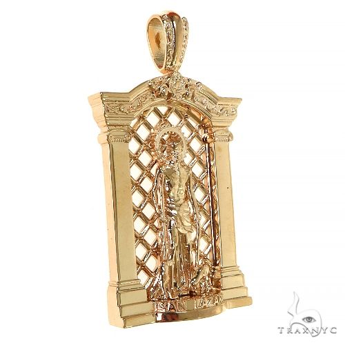 Medium Solid St. Lazarus Pendant 68456