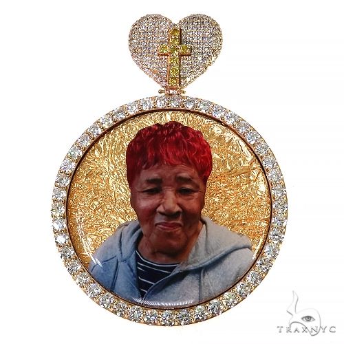 Custom Made Diamond Photo Pendant 68190
