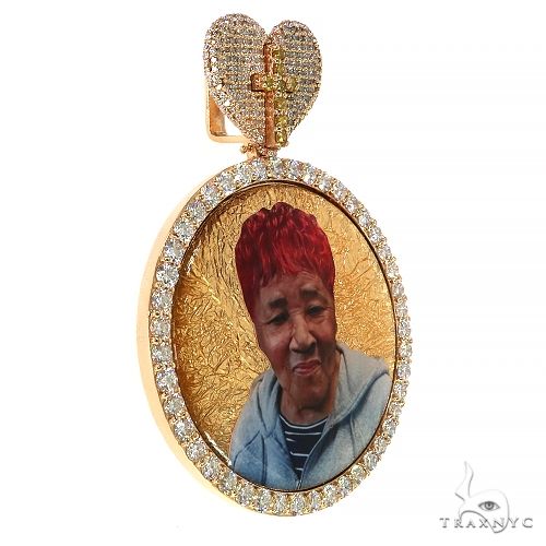Custom Made Diamond Photo Pendant 68190