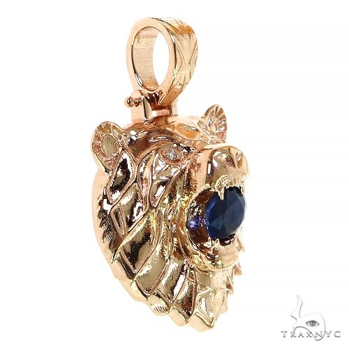 14K Gold Grizzly Bear Pendant 68746