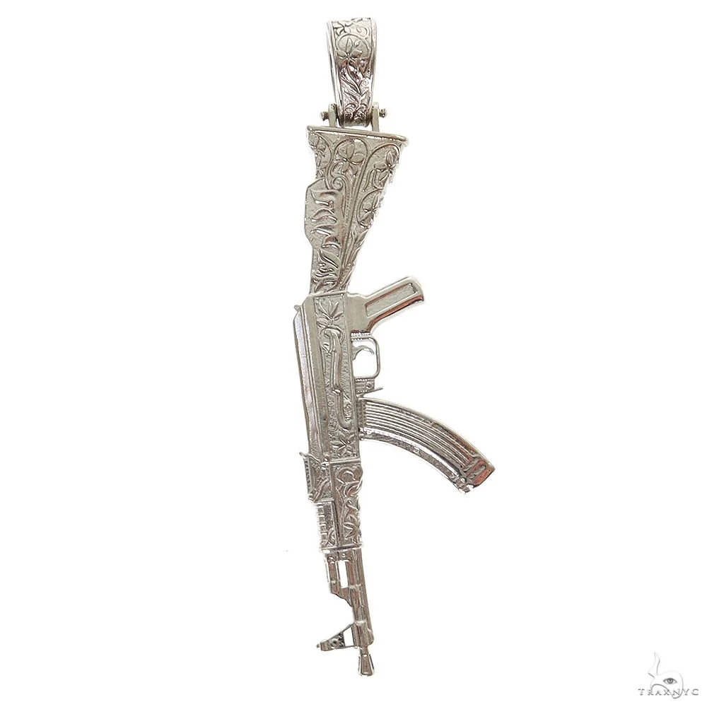 .925 Silver Ak 47 Pendant 69868