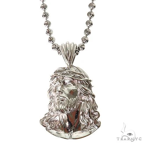 .925 Silver Jesus Pendant Set 69930