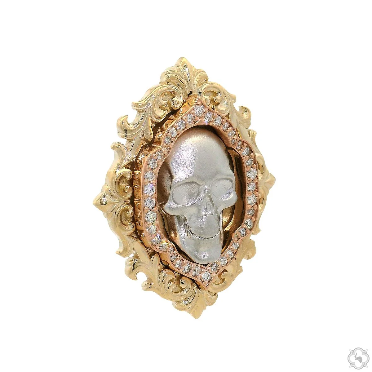 The Baroque Motif Skull Pendant 70686