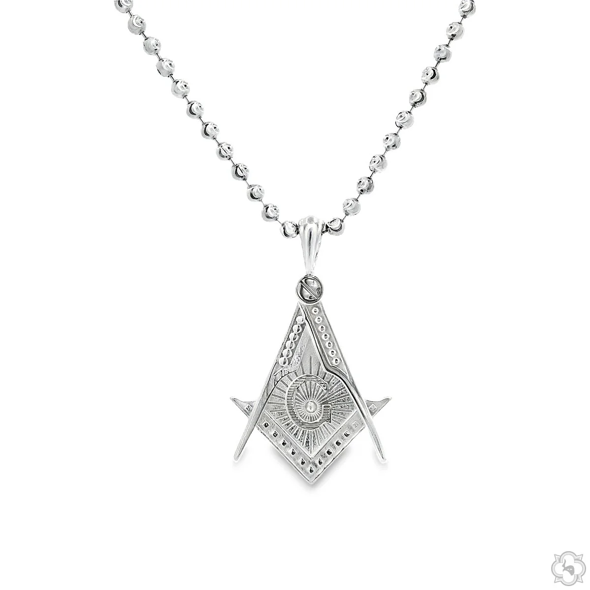 Silver Masonic Emblem Pendant -Small 70749