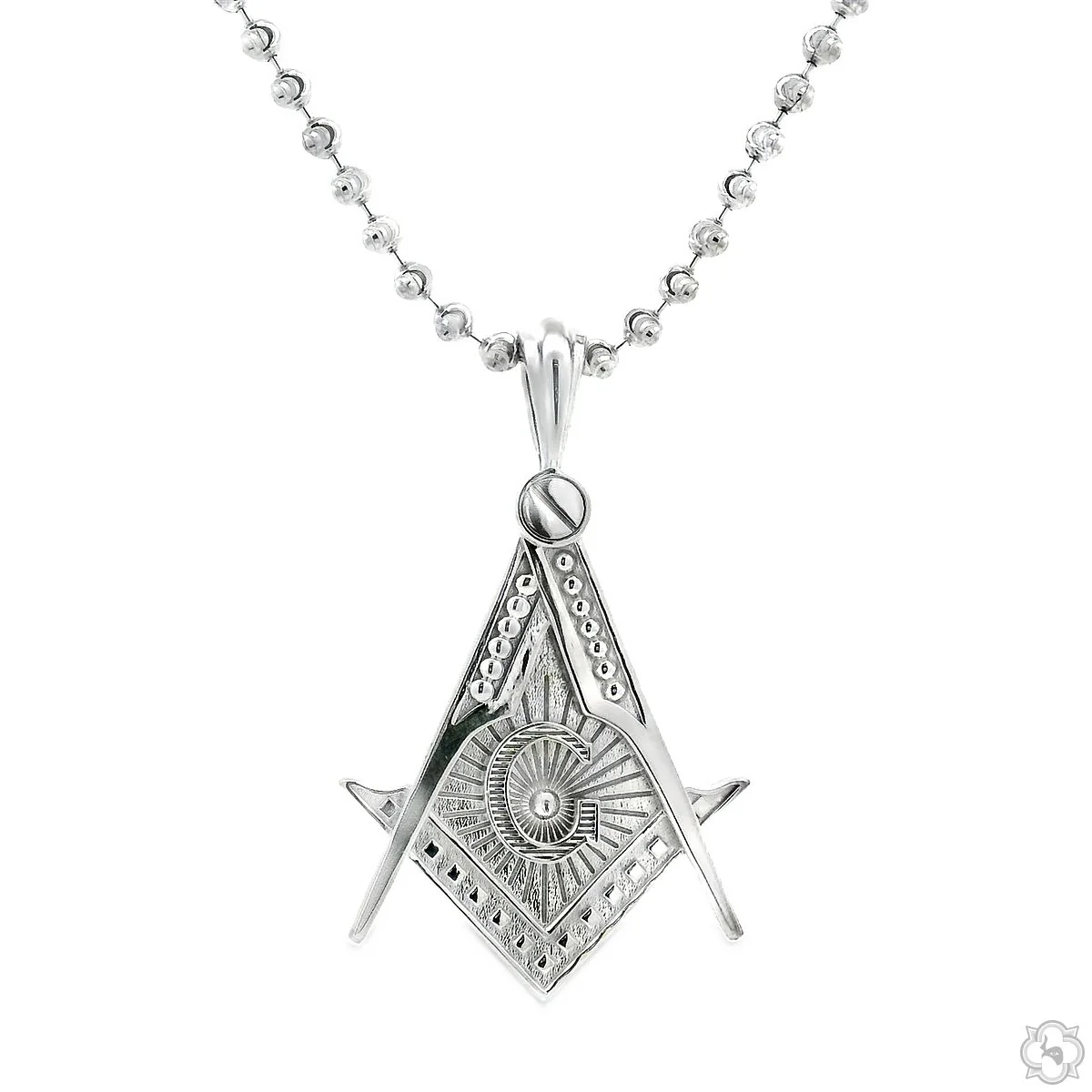 Silver Masonic Emblem Pendant - Large 70750