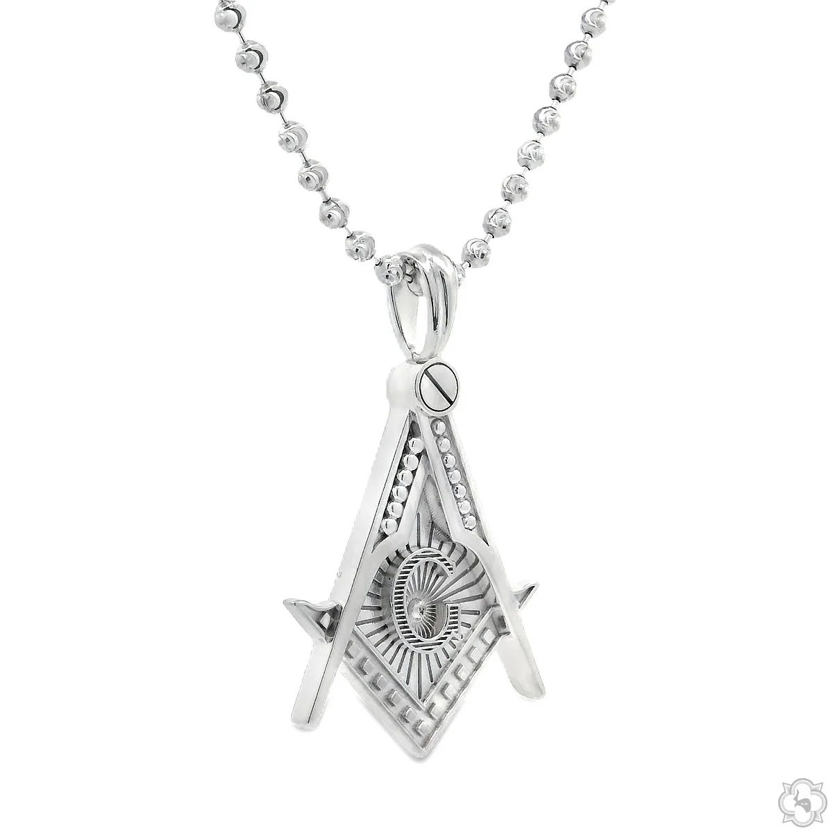 Silver Masonic Emblem Pendant - Large 70750
