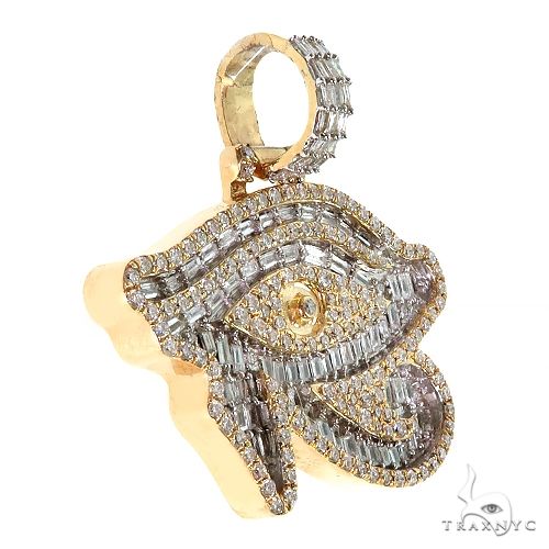 Baguette Diamond Evil Eye Pendant 69710