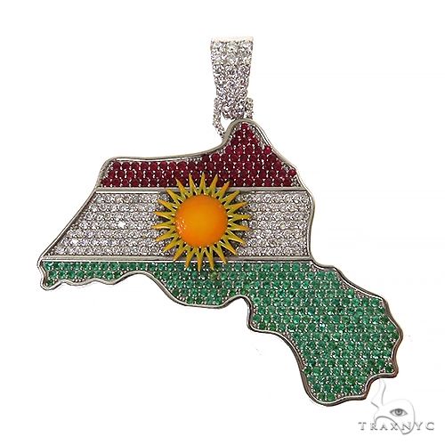 Kurdish Flag Pendant 69690