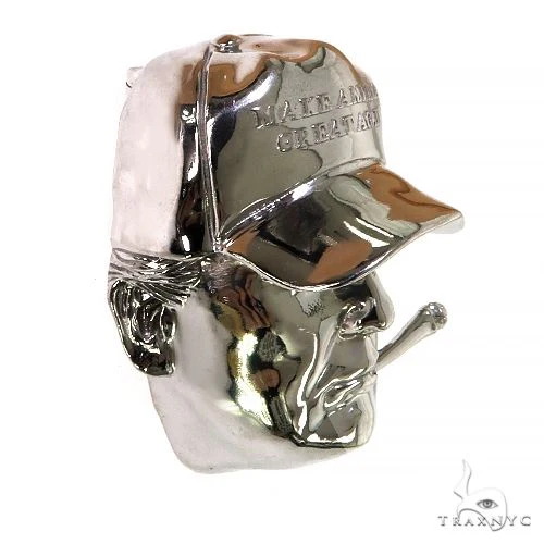 Mini Donald Trump Silver Pendant 68515