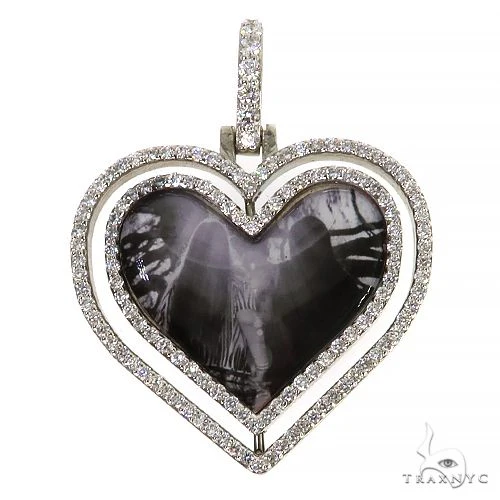 Heart Shape Spinning Photo Pendant 67998