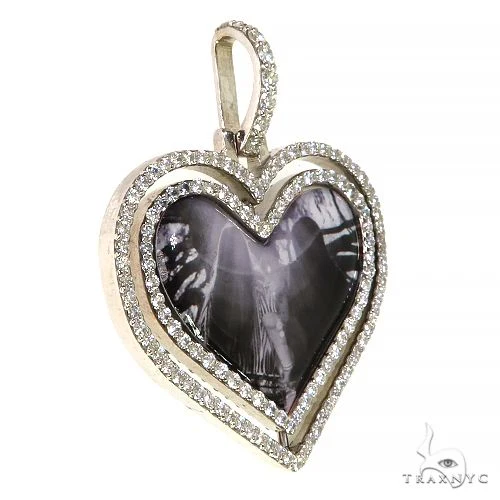 Heart Shape Spinning Photo Pendant 67998