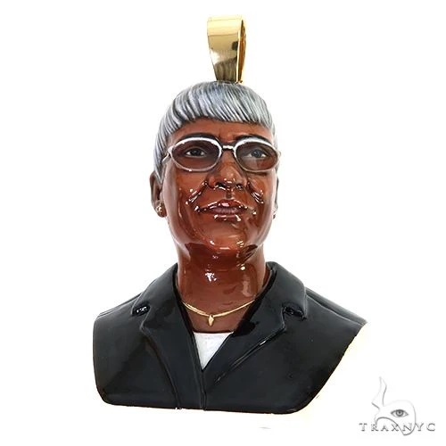 3D Torso Realistic Face Enamel Pendant 67867