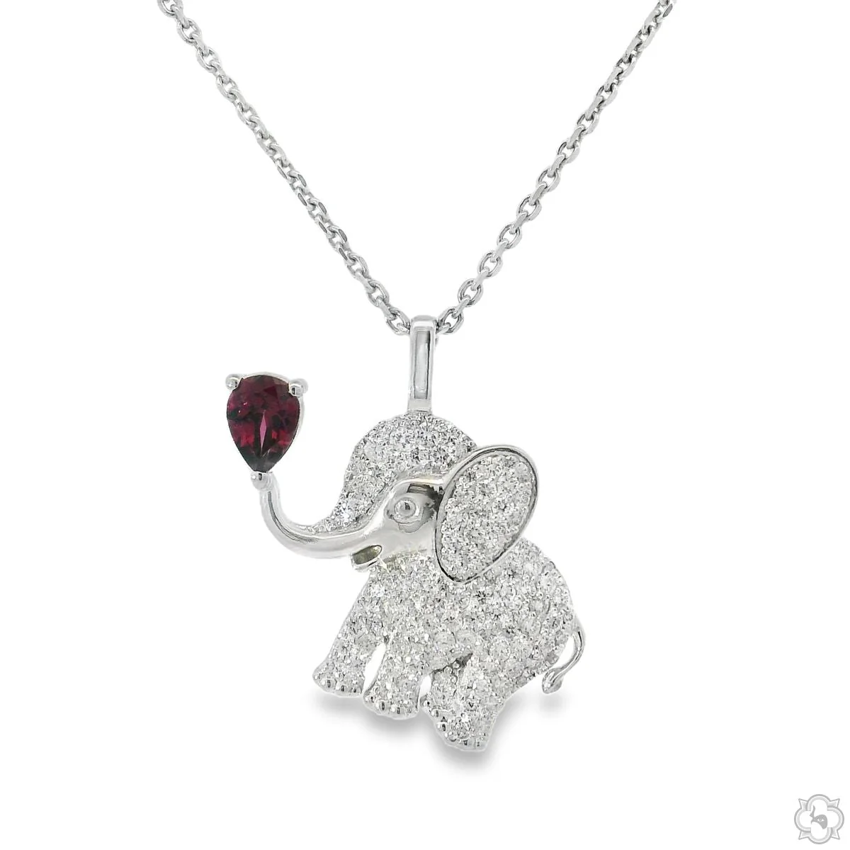 Baby Elephant Diamond Pendant 70735