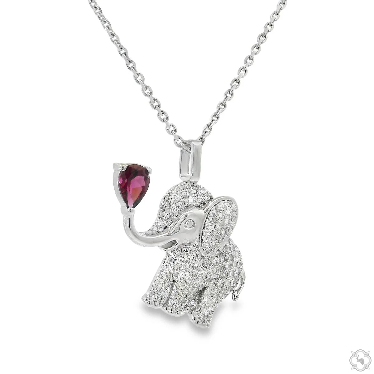 Baby Elephant Diamond Pendant 70735