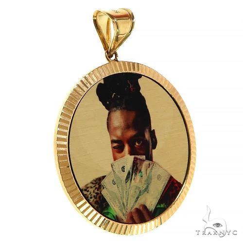 14K Gold Photo Pedant 35mm 69139