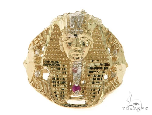 10K Gold Pharaoh Ring 58448