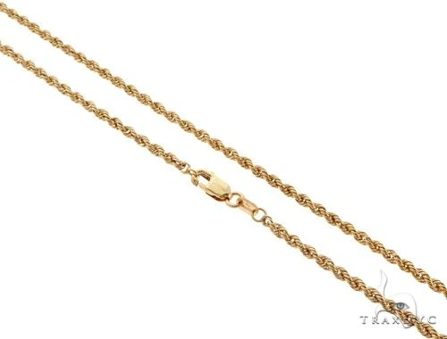 10k Yellow Gold Rope Link Chain 2.7mm 22 Inches    63799