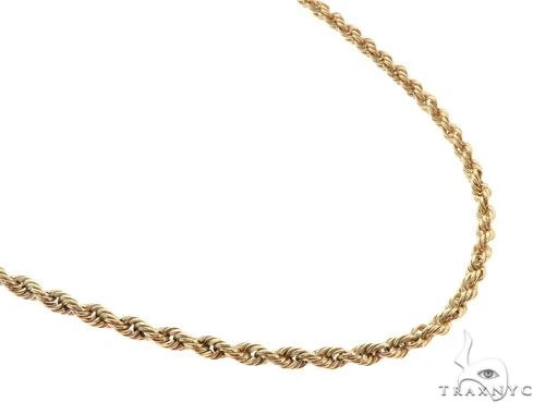 10k Yellow Gold Rope Link Chain 2.7mm 22 Inches 63799