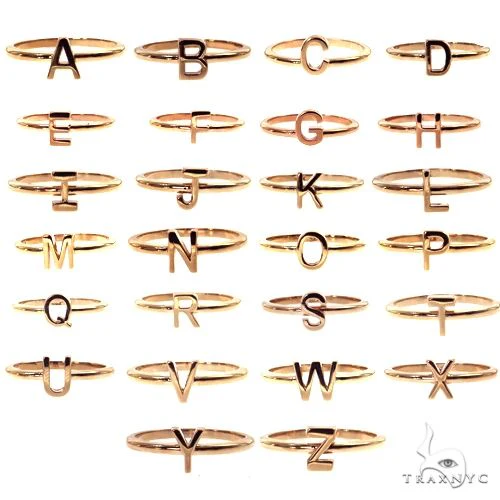 14K Gold Initial Ring 68720