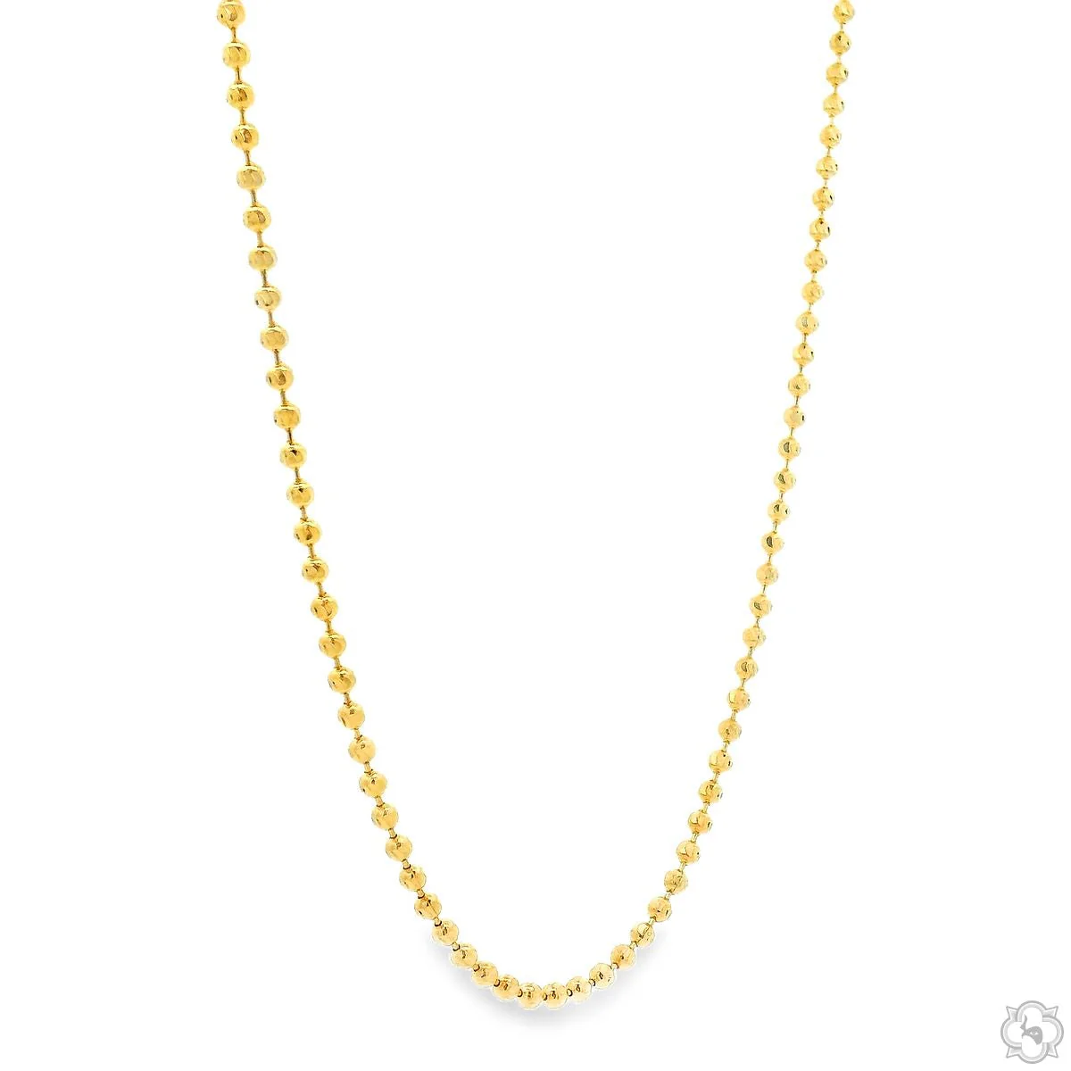 14K Gold Moon Cut Chain 22 Inches 1.9mm 64562
