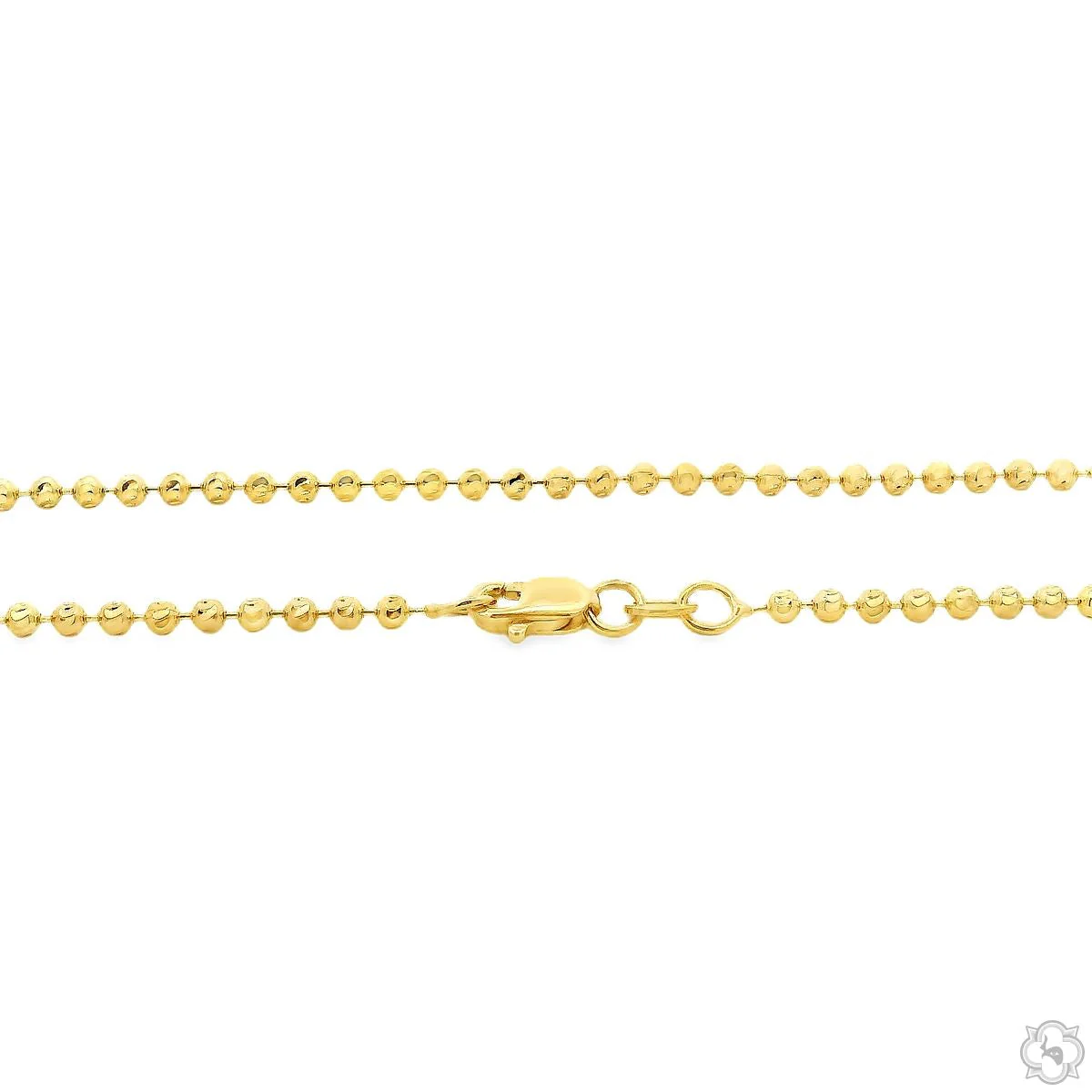 14K Gold Moon Cut Chain 22 Inches 1.9mm 64562