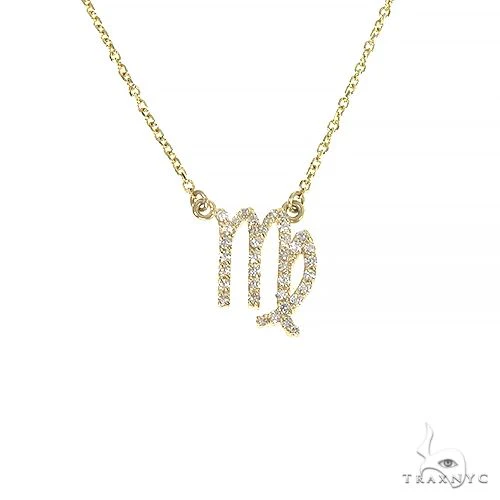 14K Gold Virgo Diamond Necklace 66719
