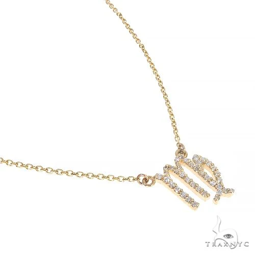 14K Gold Virgo Diamond Necklace 66719