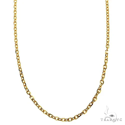 14k Yellow Gold Cable Link Chain 1.7mm 20 inches 10448