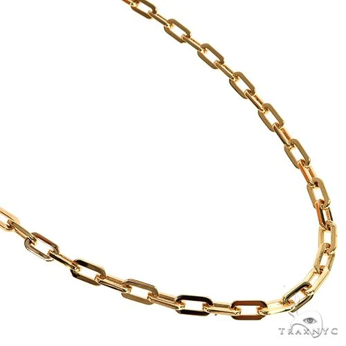 18K Gold Anchor Cable Link Chain 19 Inches 5mm   1819