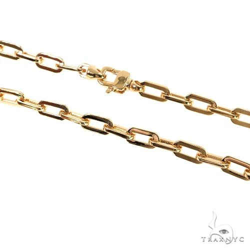 18K Gold Anchor Cable Link Chain 19 Inches 5mm   1819