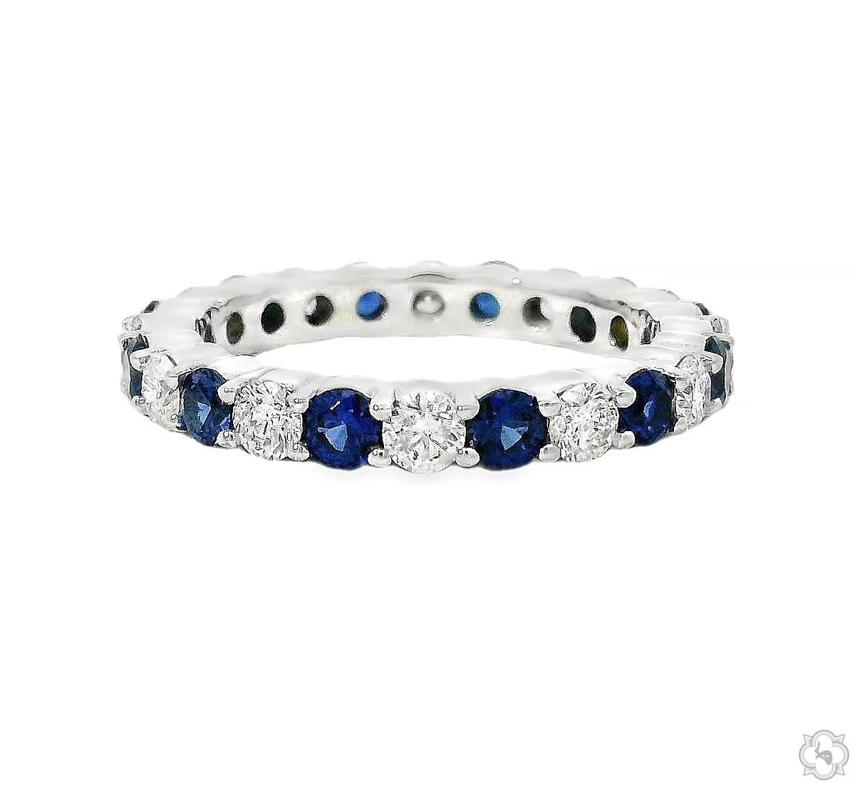 Blue Sapphire Diamond Ring 43118