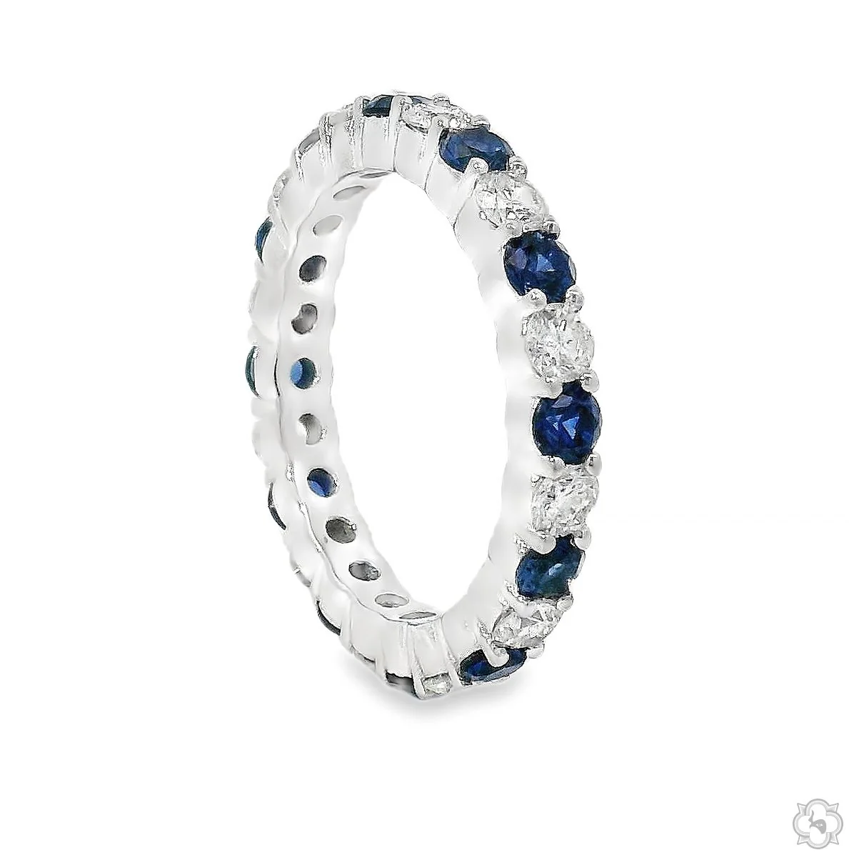 Blue Sapphire Diamond Ring 43118