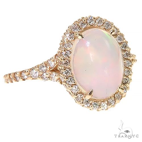Custom Made Opal Diamond Ring 67316