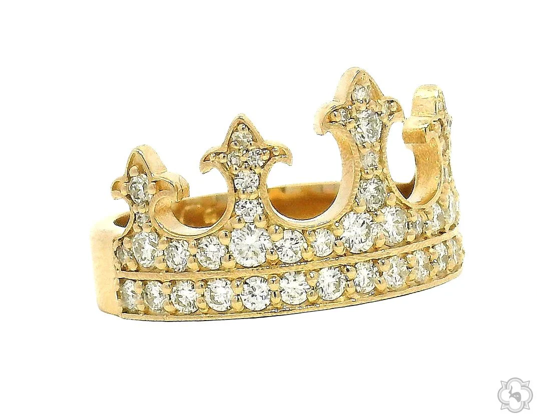 Diamond Crown Ring 70701
