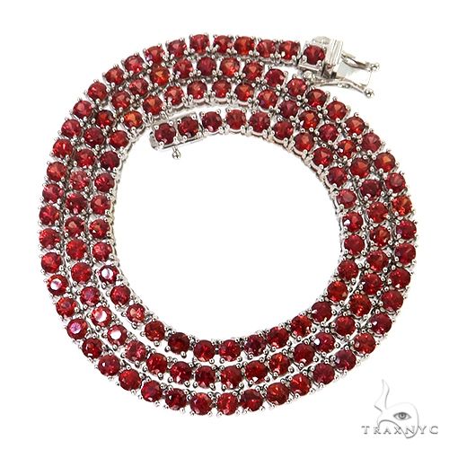 Red Sapphire Tennis Chain 69032