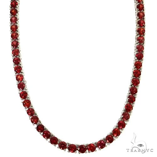 Red Sapphire Tennis Chain 69032