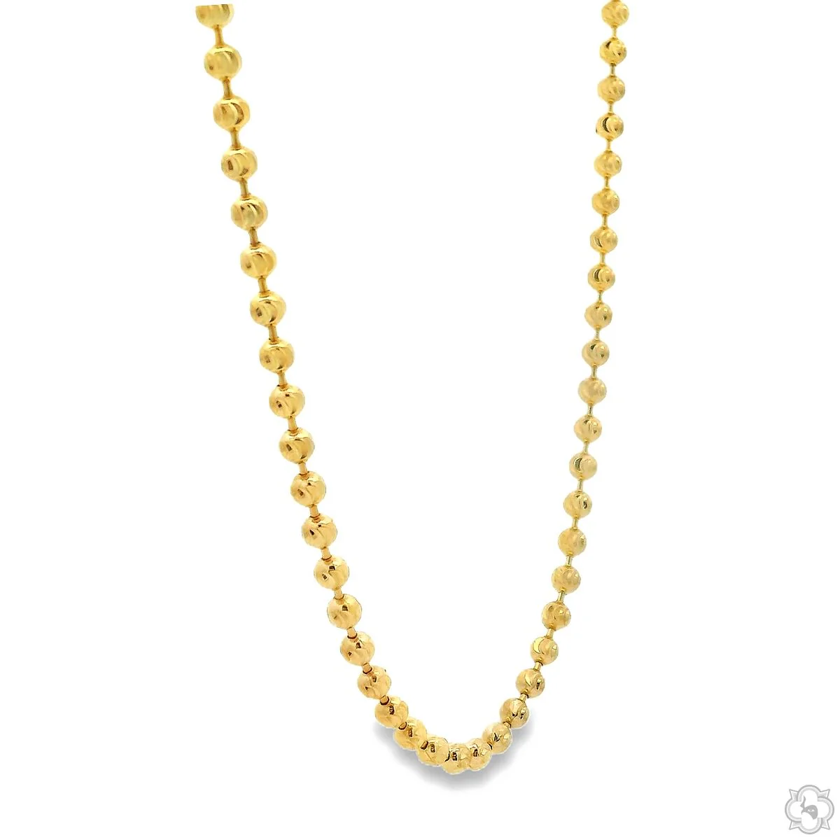 14K Gold Moon Cut Chain 22 Inches 2.9mm 64608