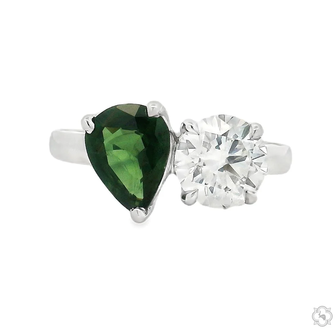 Toi et Moi Sapphire & Diamond Ring 70765