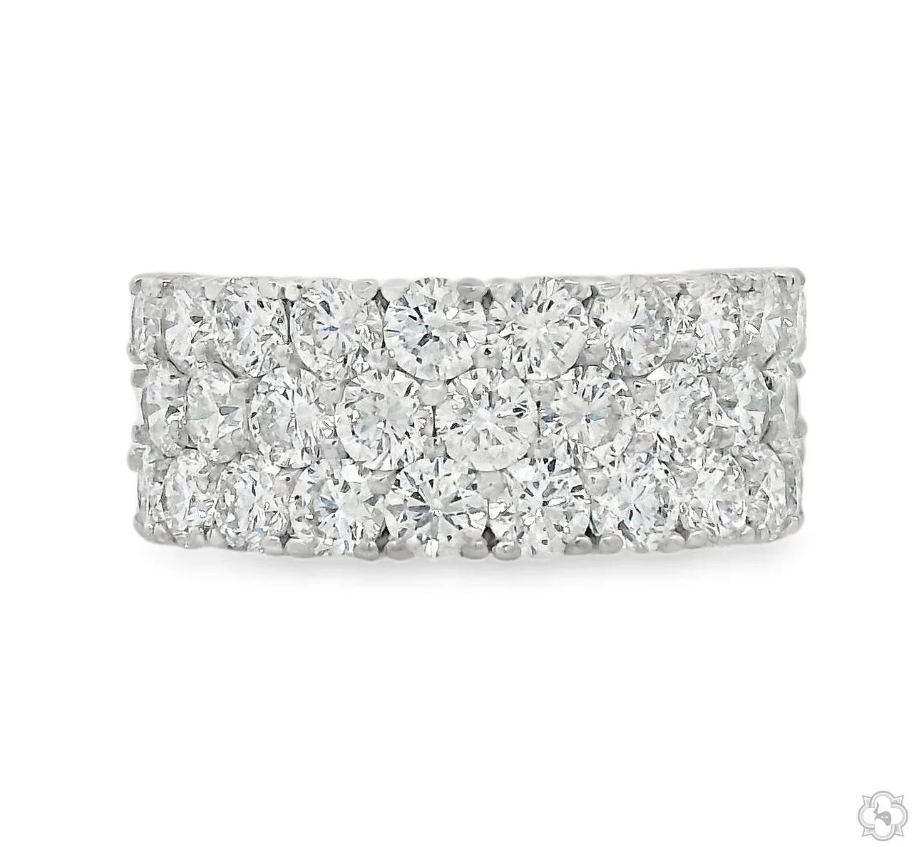 Triple Row Diamond Ring 70767