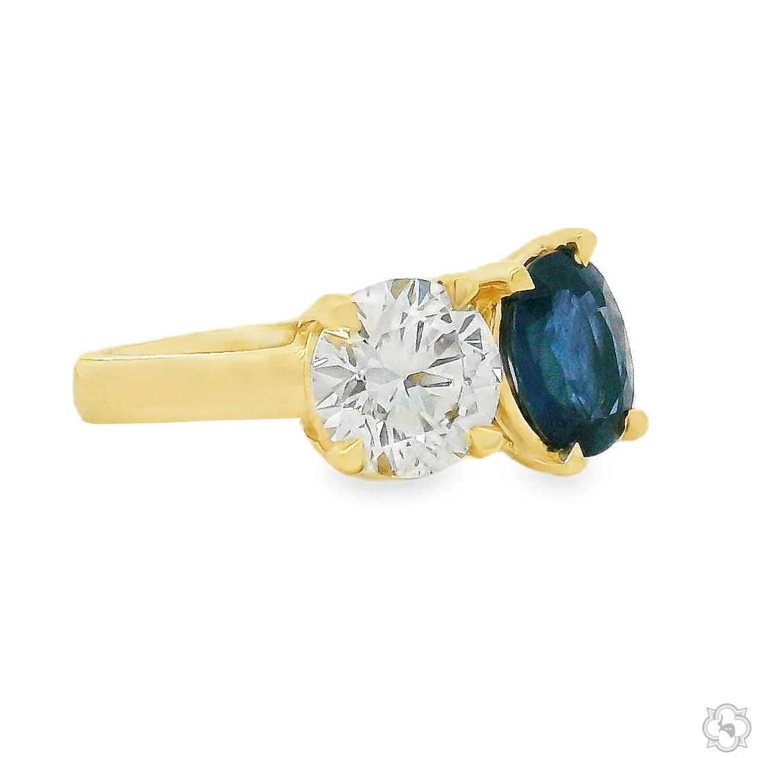 Toi et Moi Sapphire & Diamond Ring 70758