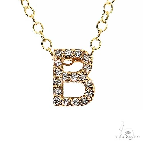 Mini Diamond Initial Necklace 68727