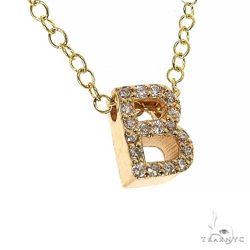 Mini Diamond Initial Necklace 68727