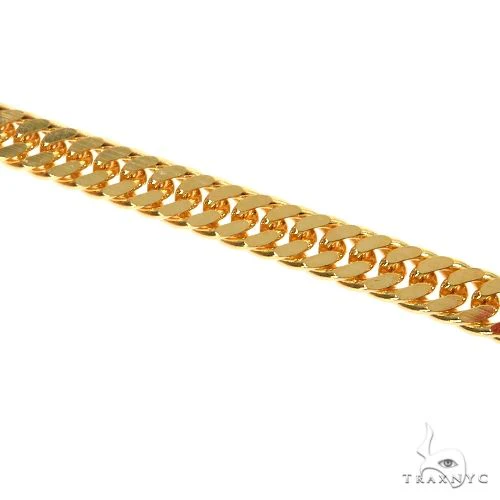 14K Yellow Gold Solid Double Curb Link Bracelet 8 Inches 4.6mm 67792