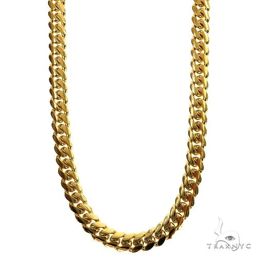 14k Yellow Gold Solid Miami Cuban Link  24 Inches 5mm 66527