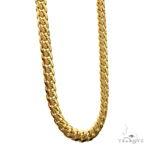 14k Yellow Gold Solid Miami Cuban Link  24 Inches 5mm 66527